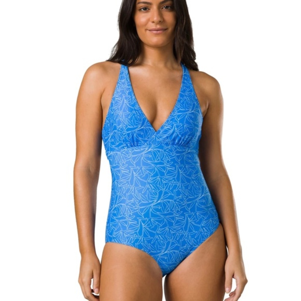 Prana new women’s‎ small atalia one piece swimsuit with support athletic sport